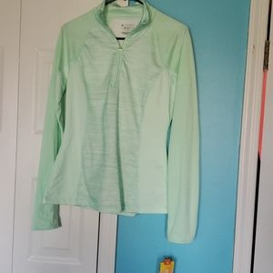 Mint green running jacket